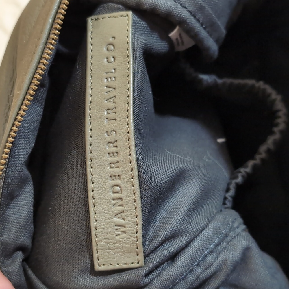 Wanderers| Green Mini Californian Leather Backpack - Picture 7 of 13